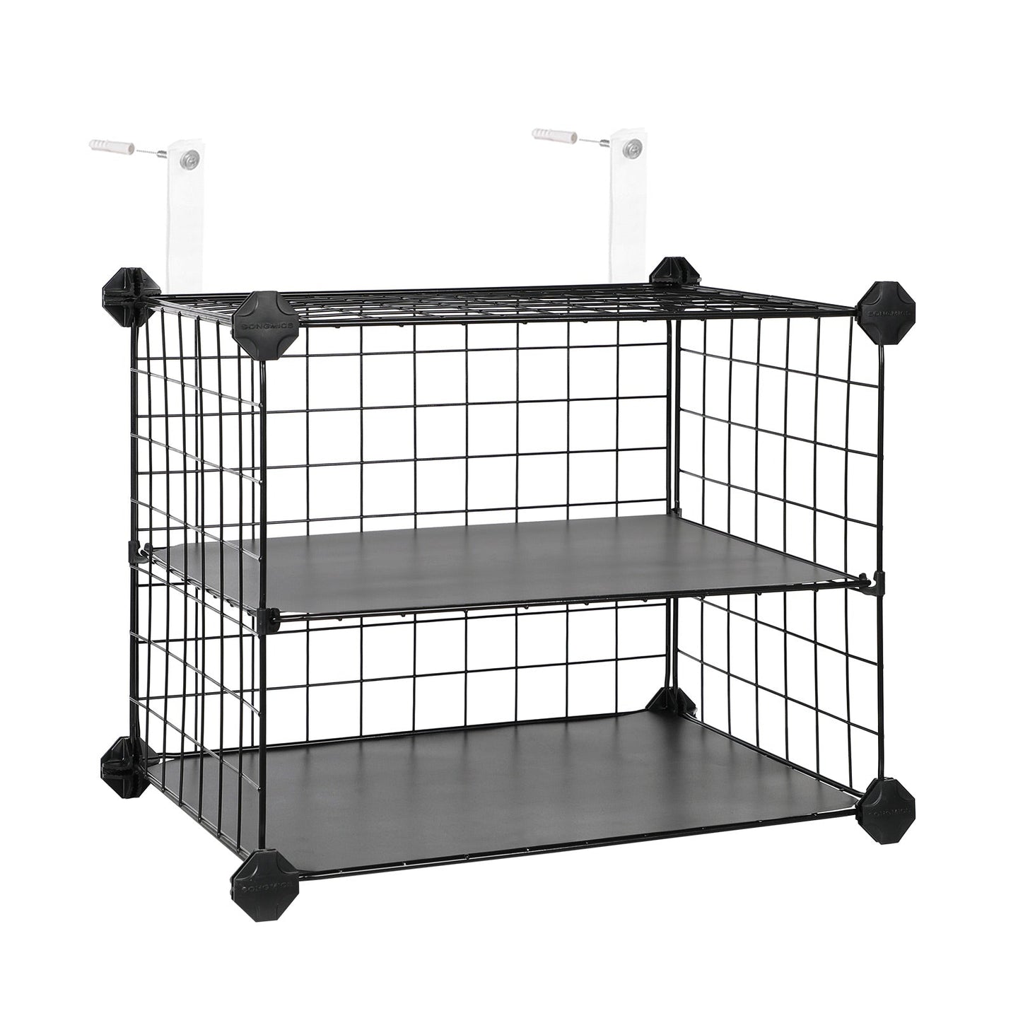 Shoe Storage Organizer - Metal Wire - Black - 10-Tier