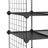 Shoe Storage Unit - 4-Tier Design - Plastic - Black