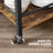 Kitchen Cart - Steel - Rustic Brown - With Removable Tray and Universal Castors