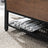 Shoe Storage Bench - Steel - Hazelnut Brown and Black - Padded Seat with Shoe Shelf
