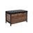 Storage Bench - Synthetic Leather - Black and Hazelnut Brown