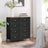 Dresser Unit - Fabric - Rustic Brown and Black - 8 Drawer Storage Cabinet