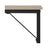 Computer Desk - Steel - Hazelnut Brown and Black