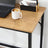 Writing Desk - Steel - Hazelnut Brown and Black