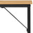 Writing Desk - Steel - Hazelnut Brown and Black