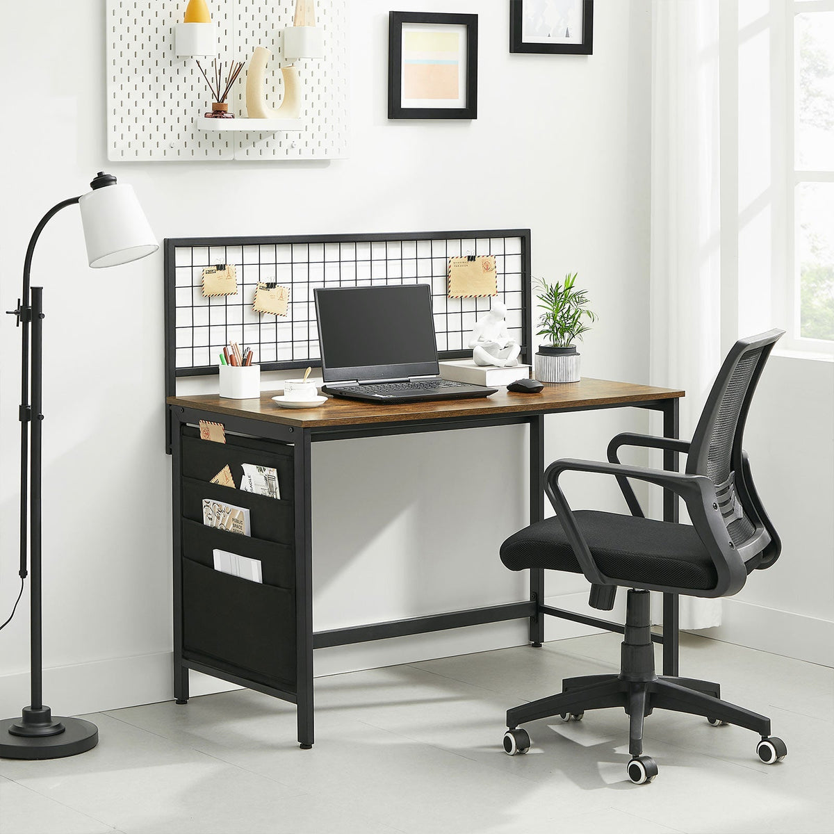 Computer Desk – Storage Bags – Steel Frame