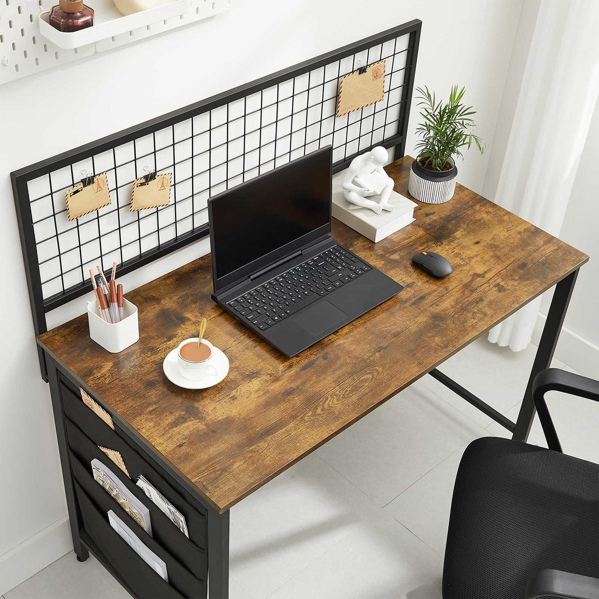 Computer Desk – Storage Bags – Steel Frame