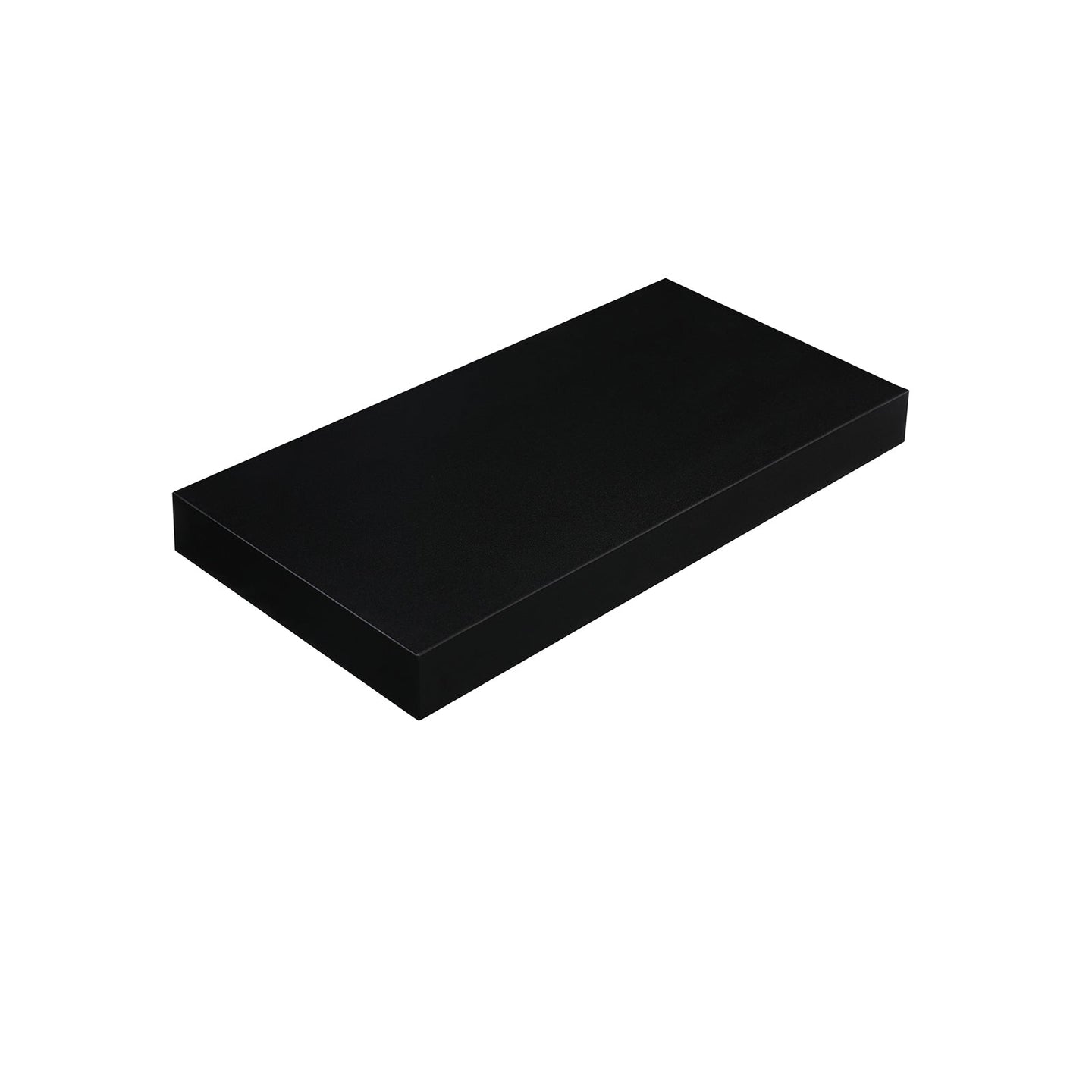 Wall Mounted Floating Shelf - Rustic Design 40 cm - MDF - Black