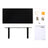 Wall Mounted Floating Shelf - Rustic Design 40 cm - MDF - Black