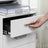 Movable Office File Cabinet - Steel - White - Lockable with 3 Drawers and Castors