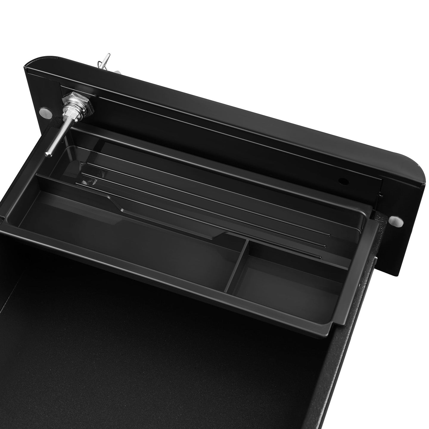 Mobile File Cabinet - Wood - White - Lockable and Wheeled Design for Document Storage