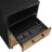 File Cabinet - Steel - Brown and Black - 2 Drawers with Rolling Design and Open Compartment