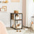 Cat Tree - Engineered Wood - Rustic Brown - Multi-functional with Scratching Post and End Table