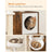 Cat Tree - Engineered Wood - Cloud White - 2-in-1 Design with Litter Box Enclosure and Scratching Posts