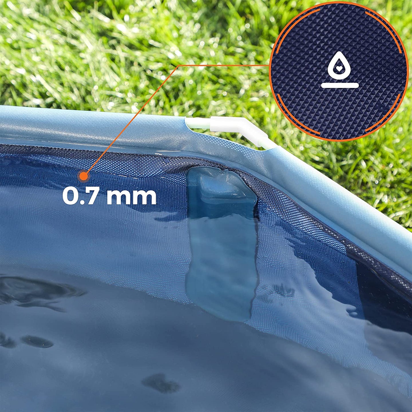Foldable Pet Swimming Pool - Blue - PVC
