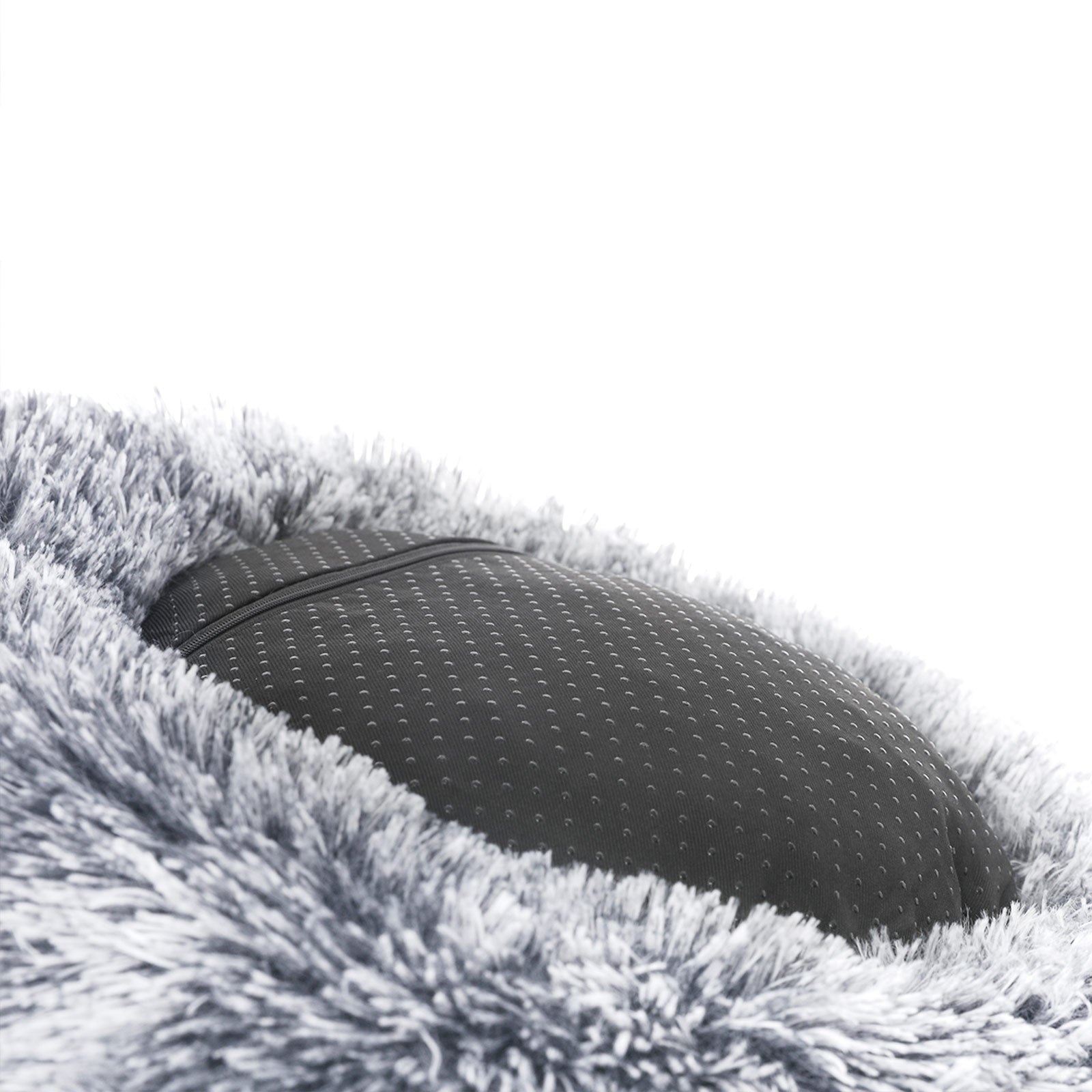 Dog Bed - 50 cm - Grey - Soft Plush