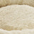 Round Dog and Cat Bed - Fabric - Grey - Washable Donut Shape