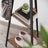 Hall Rack Stand - Wood - Hazelnut Brown and Black