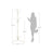 Free-Standing Coat Stand - 6 Hooks - Metal - White