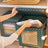 Christmas Ornament Storage Box - Fabric - Green - 64 Compartment Design with Modular Dividers