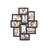 Photo Frame Collage - MDF - White - Wall Mounted for 10 Photos in 4" x 6" Size