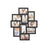 Photo Frame Collage - MDF - White - Wall-Mounted for 10 Photos (4" x 6")