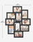 Photo Frame Collage - MDF - White - Wall Mounted for 10 Photos in 4" x 6" Size