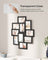 Photo Frame Collage - MDF - White - Wall Mounted for 10 Photos in 4" x 6" Size