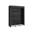 Portable Closet - Non-Woven Fabric - Black - Covered with Iron Mesh Shelves and Hanging Area