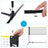 Portable Badminton Net - 5m - Adjustable Poles