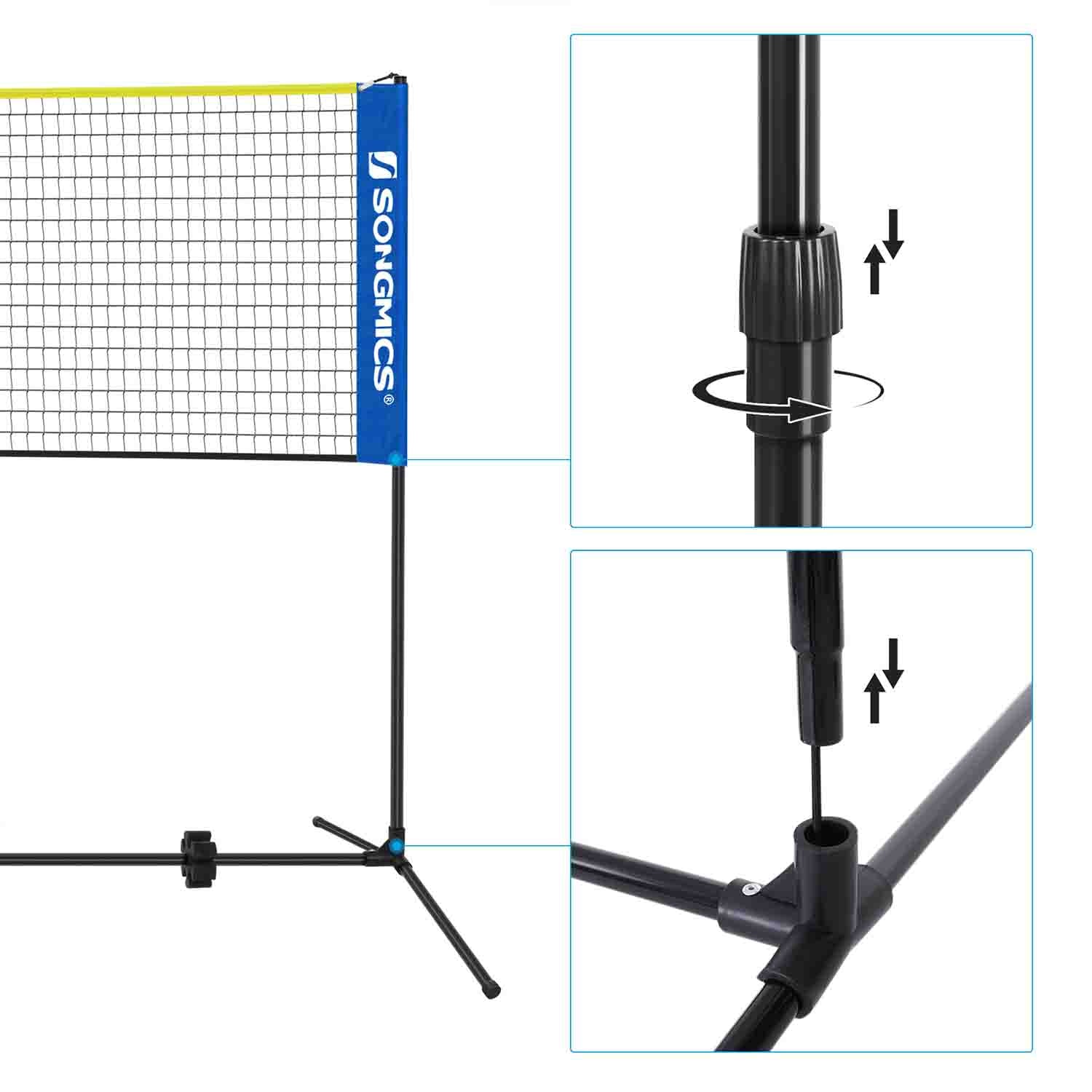 Badminton Net Set - 5m - Adjustable Height