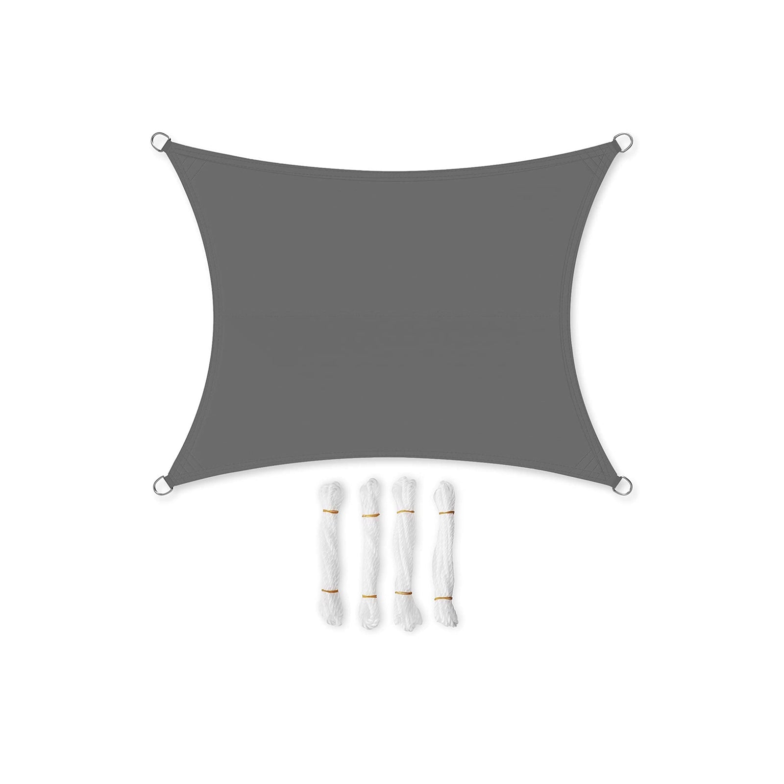 Sun Shade Sail - Tear-Resistant Polyester - Smoky Grey - 93% UV Protection