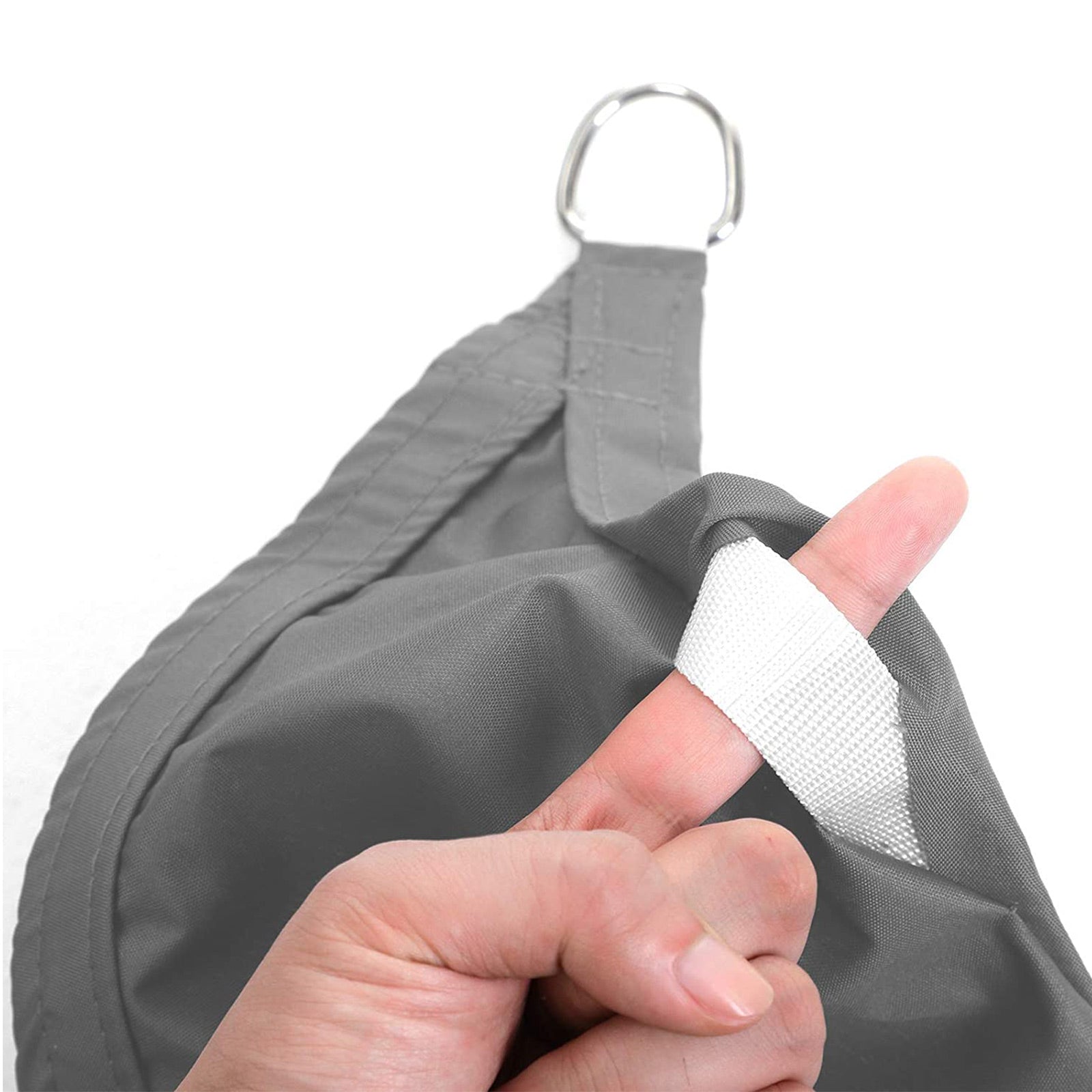 Sun Shade Sail - Tear-Resistant Polyester - Smoky Grey - 93% UV Protection