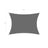 Sun Shade Sail - Tear-Resistant Polyester - Smoky Grey - 93% UV Protection