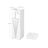 Umbrella Stand - Metal - White - Square with Hooks and Drip Tray