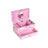 Musical Jewelry Box - Wood - Pink - Unicorn Melody with Pullout Drawer and Divided Compartments