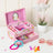 Musical Jewelry Box - Wood - Pink - Unicorn Melody with Pullout Drawer and Divided Compartments