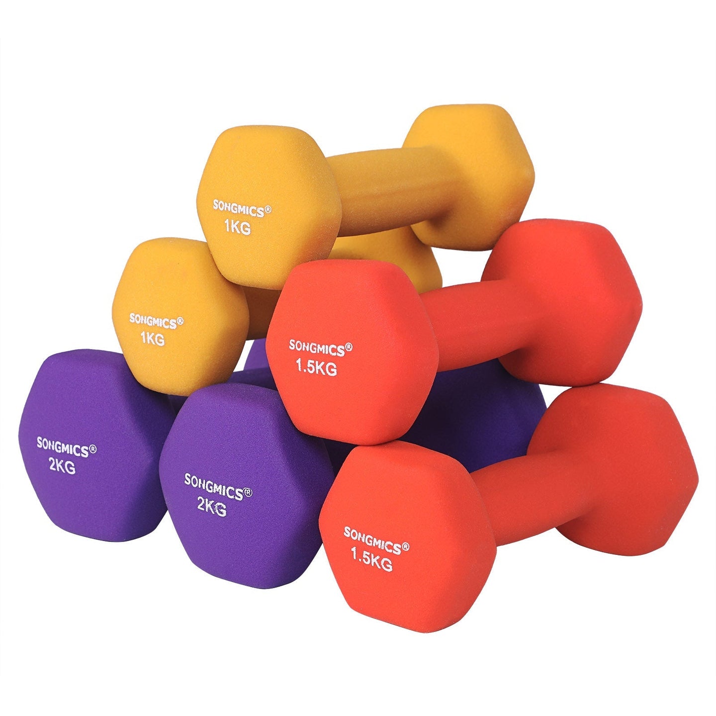 Vinyl Dumbbells Set - 2 x 2.0 kg - Vinyl