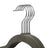 Velvet Clothes Hangers - Velvet - Grey - Ultra Thin Space Saving with Tie Organizer and 360 Degree Swivel Hook