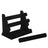 Jewellery Display Stand - Velvet - Black - 3-Bar Tangle-Free Organizer