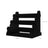 Jewellery Display Stand - Velvet - Black - 3-Bar Tangle-Free Organizer