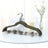 Velvet Trouser Hangers - Velvet - Grey - Non-Slip with 360 Rotating Hook and Clips