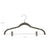 Velvet Trouser Hangers - Velvet - Grey - Non-Slip with 360 Rotating Hook and Clips