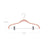 Velvet Trouser Hangers - Velvet - Grey - Non-Slip Space Saving with Clips and 360° Rotating Hook