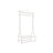 Vintage Coat Rack - Metal - Cream - Includes Garment Rail and 2 Shelves