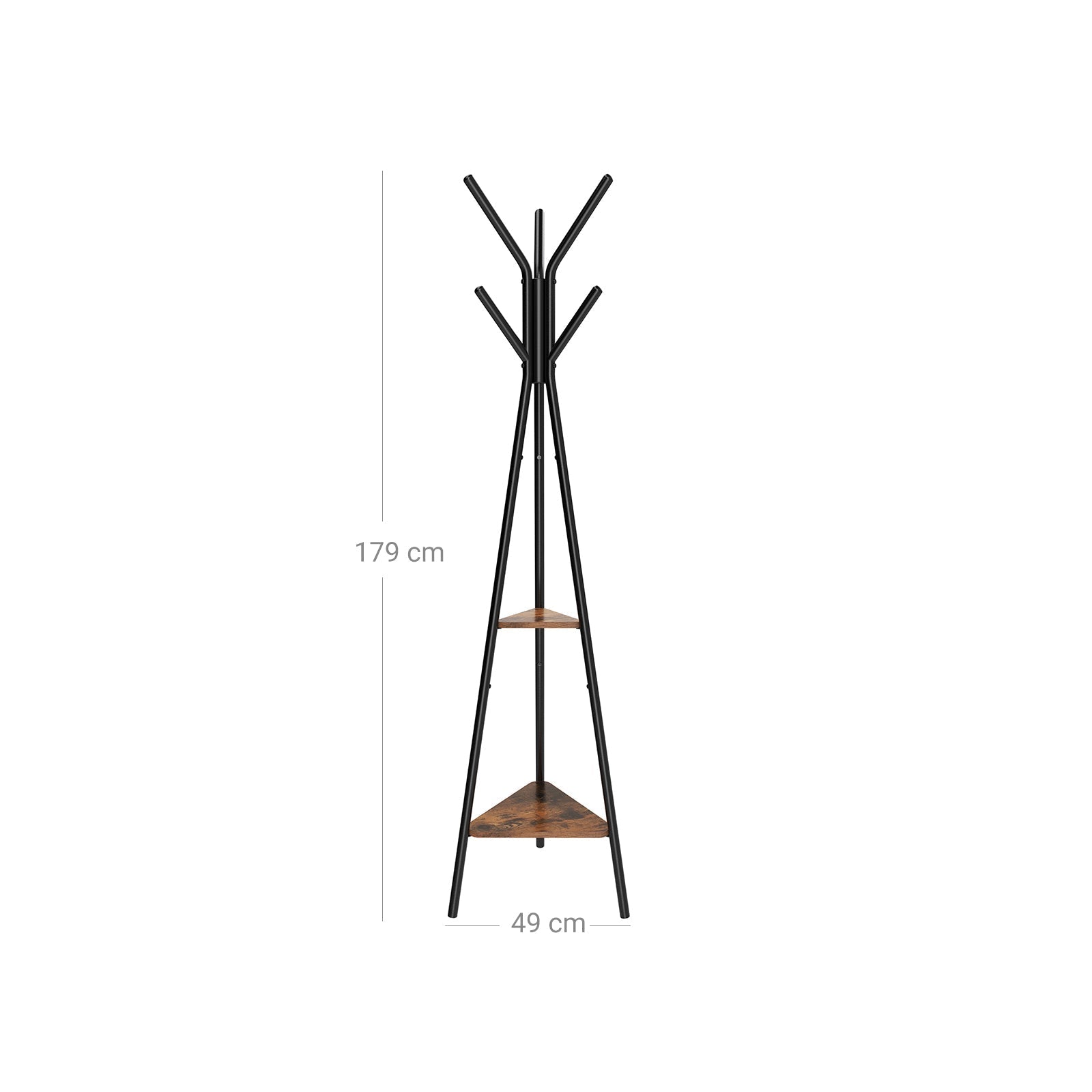 Coat Rack Stand - Metal - Black - Durable and Reliable