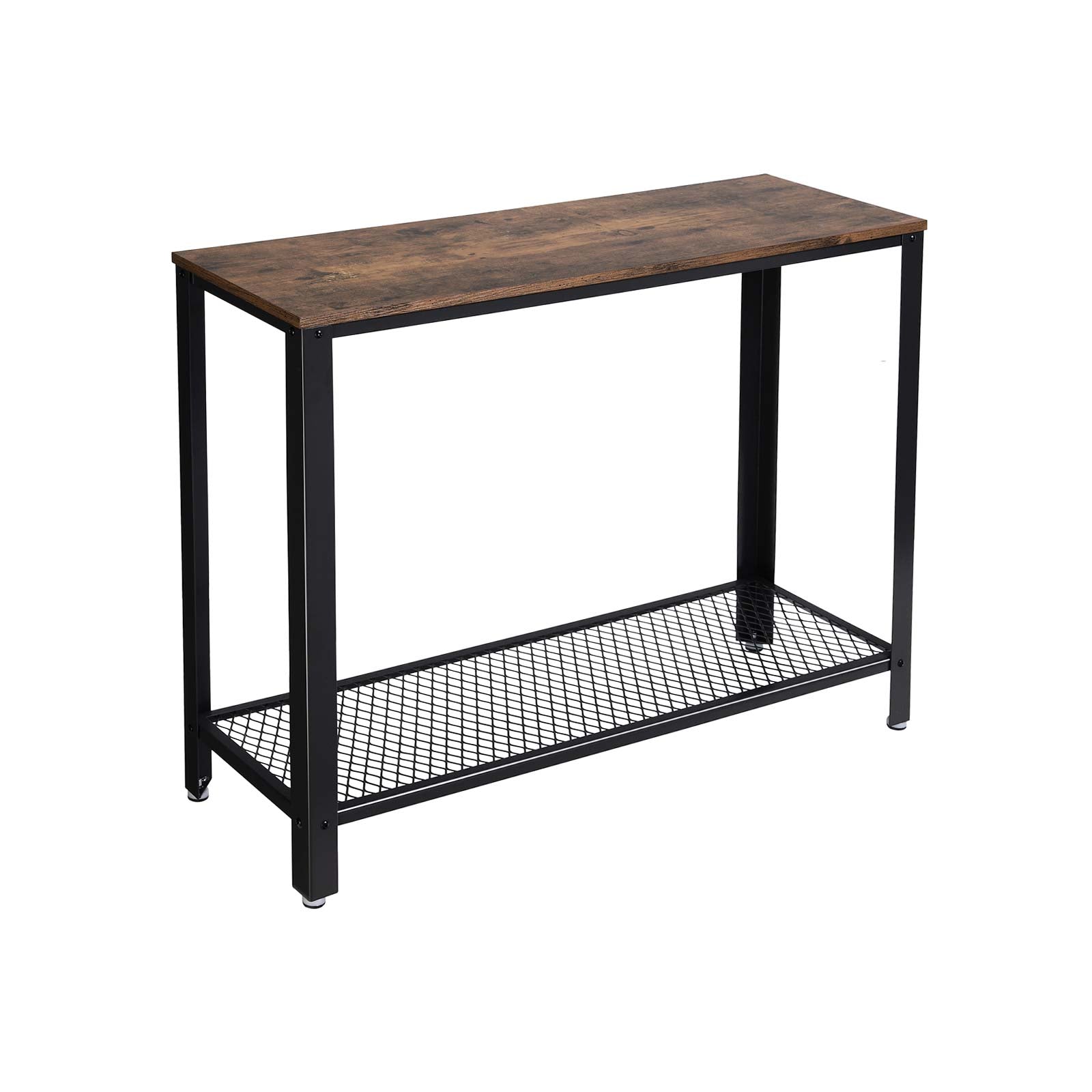 Vintage Console Table - Wood - Brown - Stable Design for Entryway and Living Room