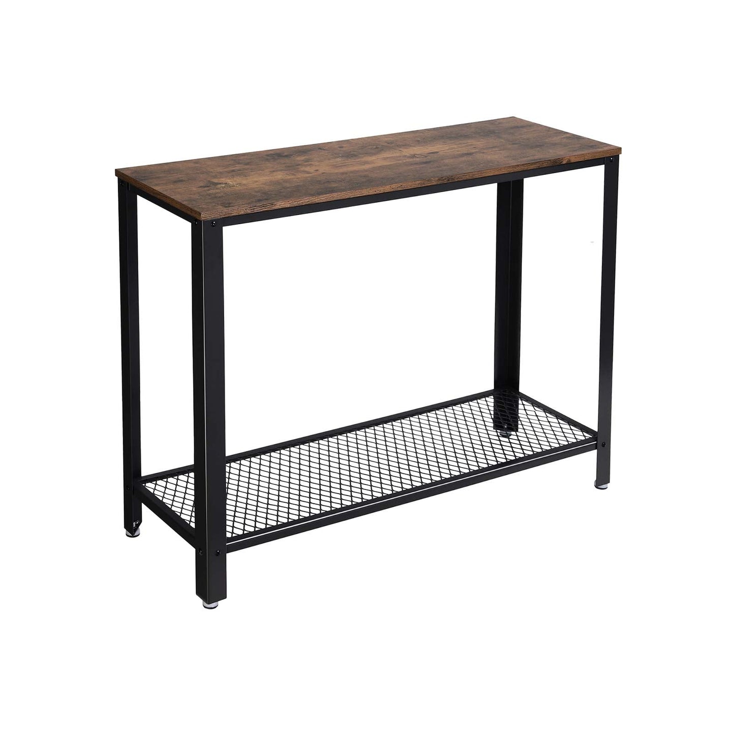 Vintage Console Table - Wood - Brown - Stable Design for Entryway and Living Room