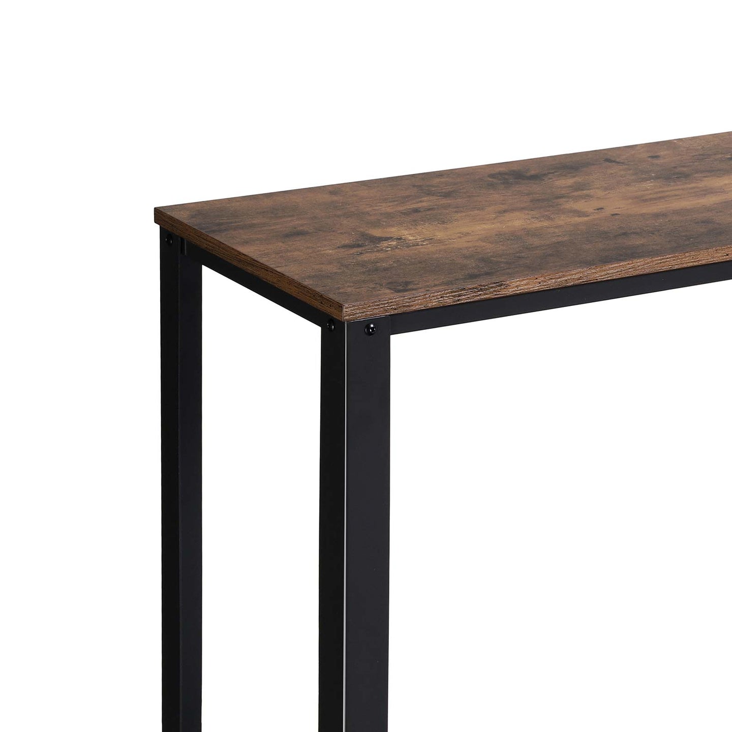 Vintage Console Table - Wood - Brown - Stable Design for Entryway and Living Room