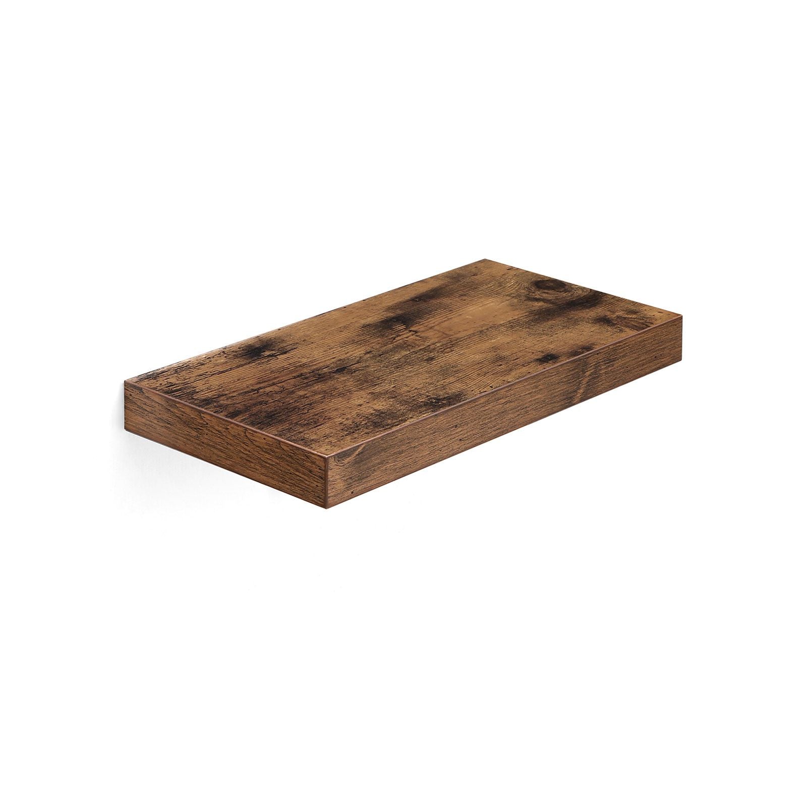 Floating Shelf - MDF - Rustic Brown - Wall Mounted Display Storage